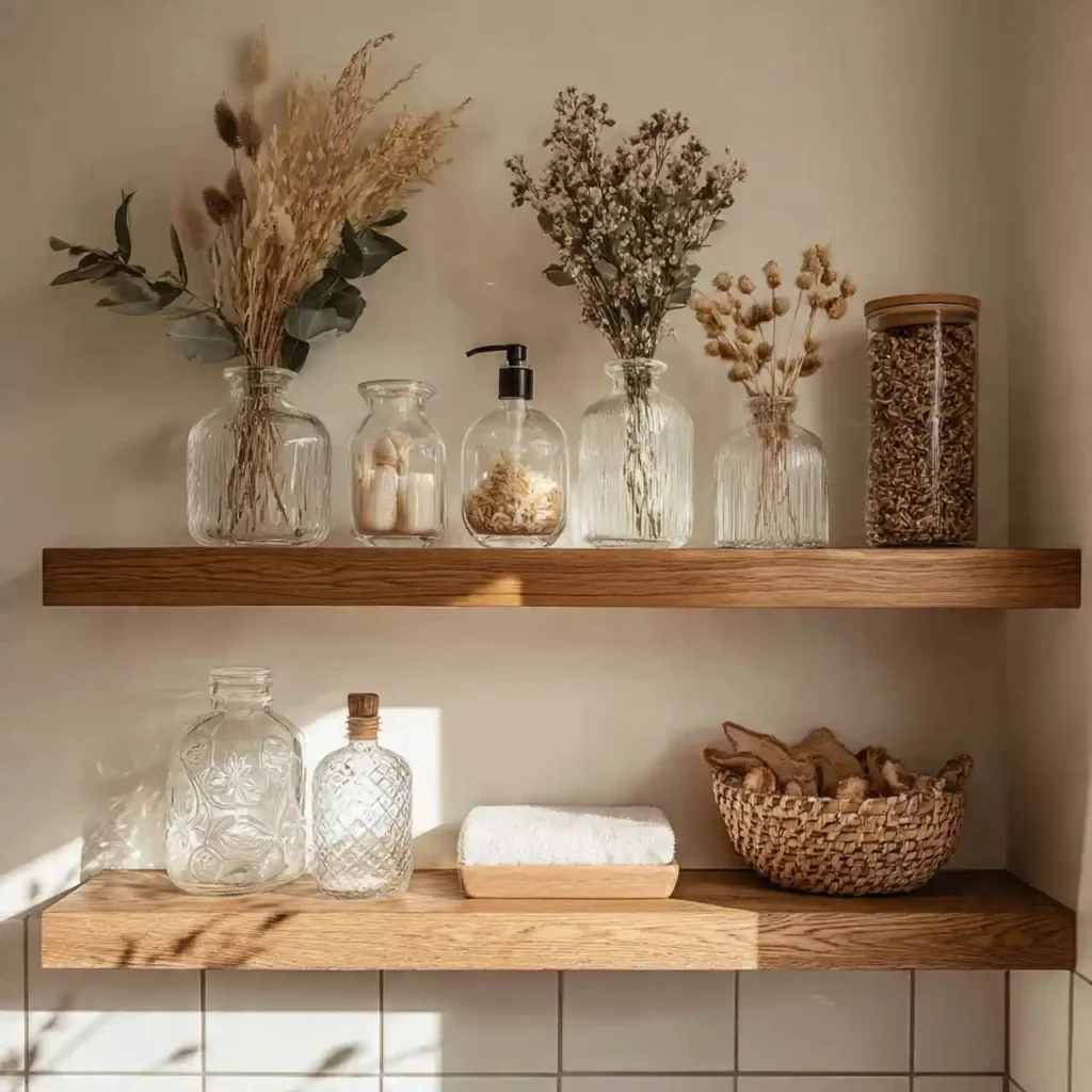 18-Bathroom Shelf Decor Idea