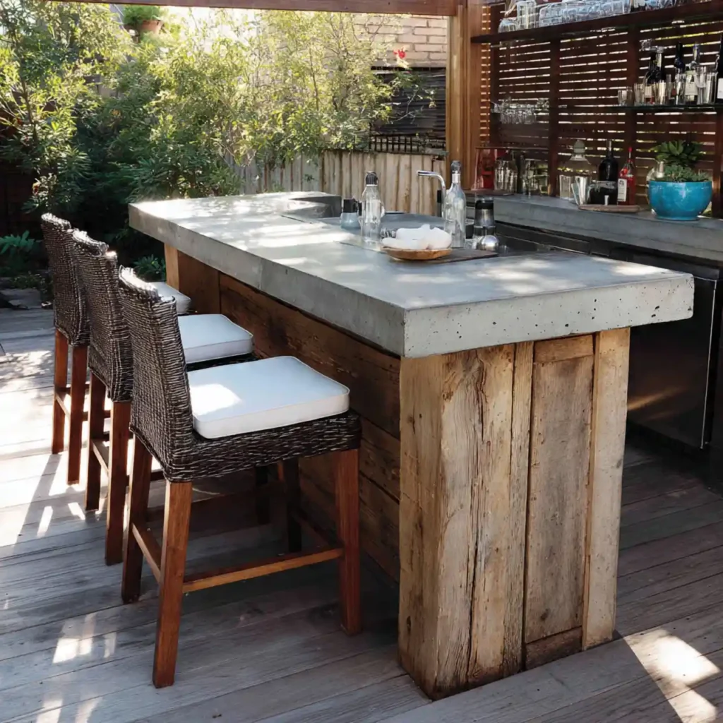 18-Outdoor Patio Bar Idea