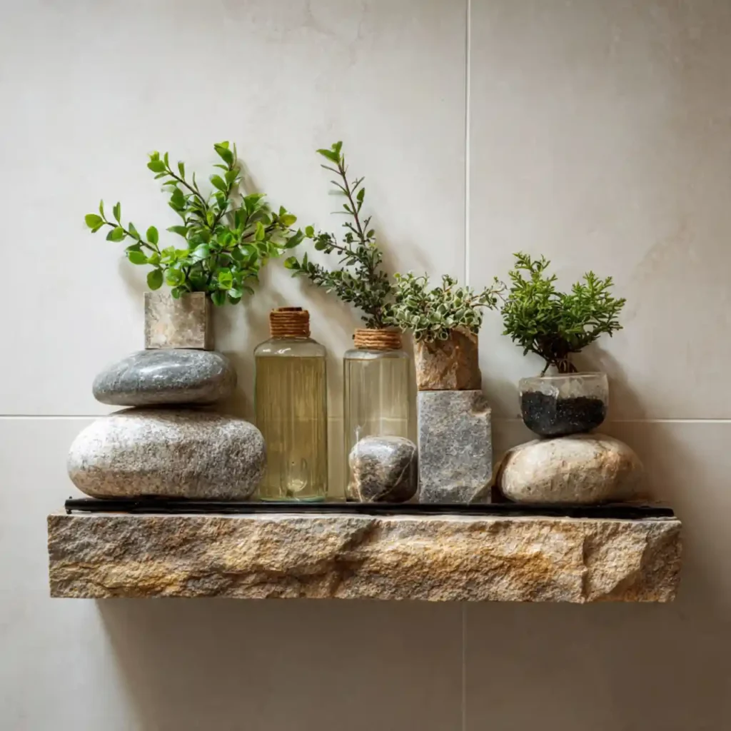 19-Bathroom Shelf Decor Idea