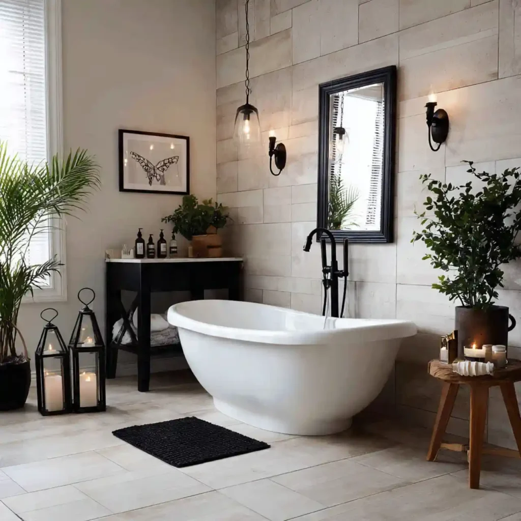19-Black and White Bathroom Idea