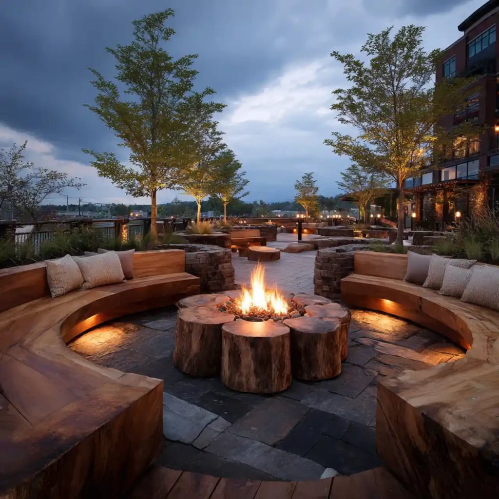 19-Outdoor Fire Pit Area Idea