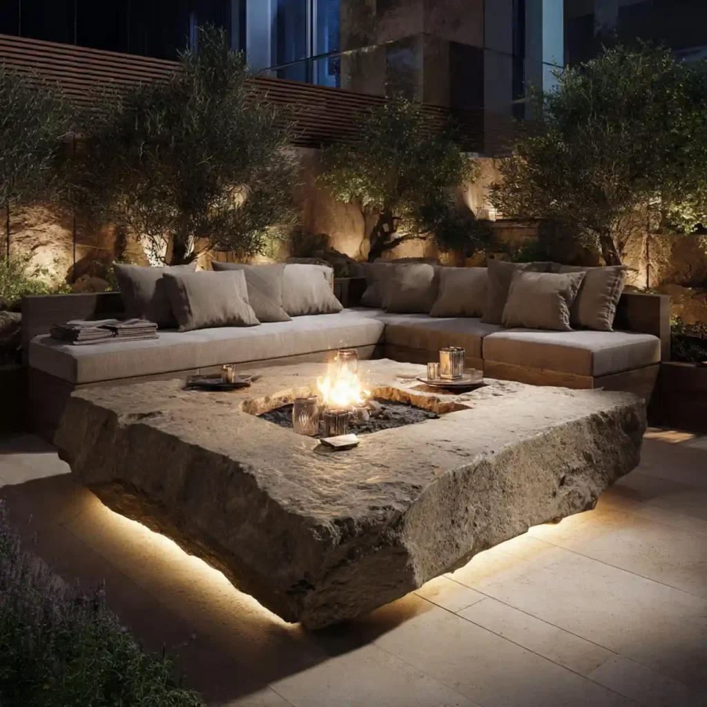 19-Outdoor Fireplace Idea