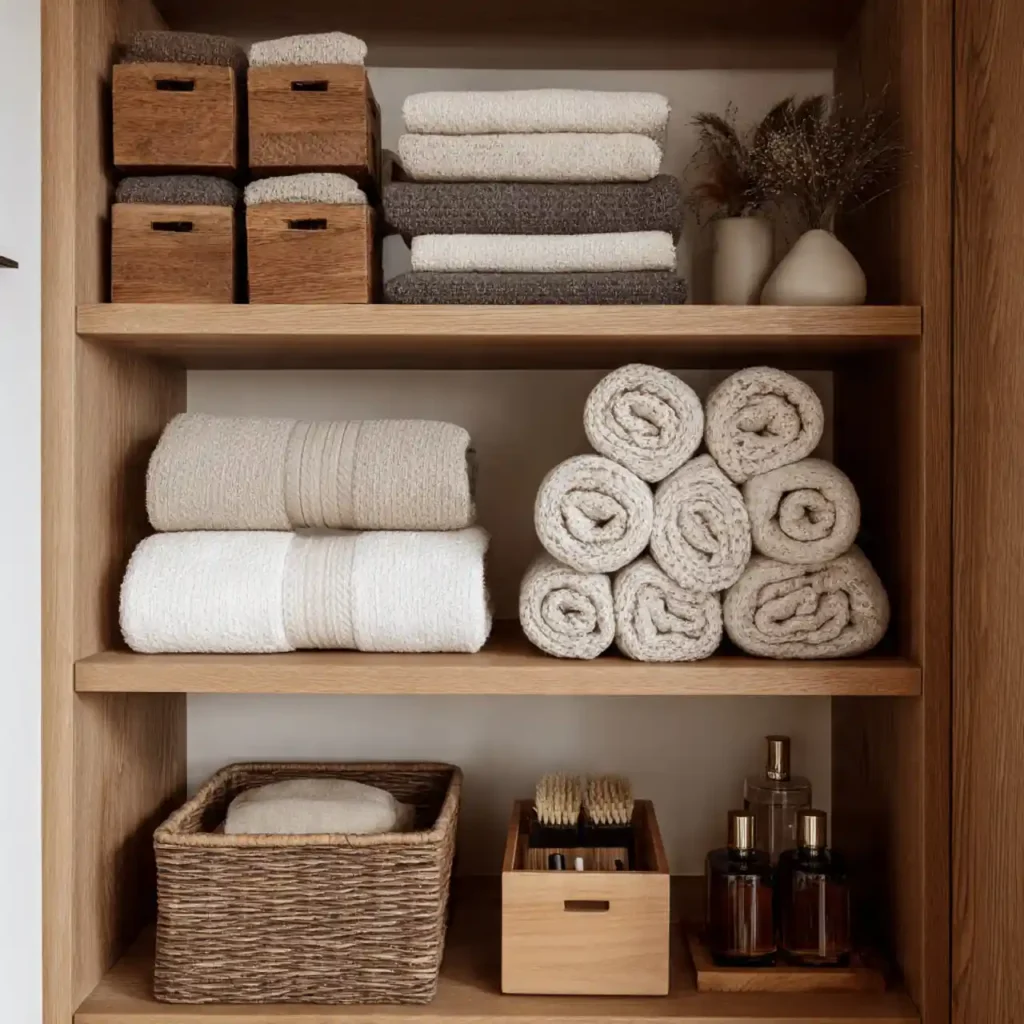 2-Narrow Linen Closet organization Idea