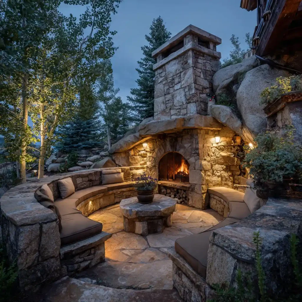 2-Outdoor Fireplace Idea