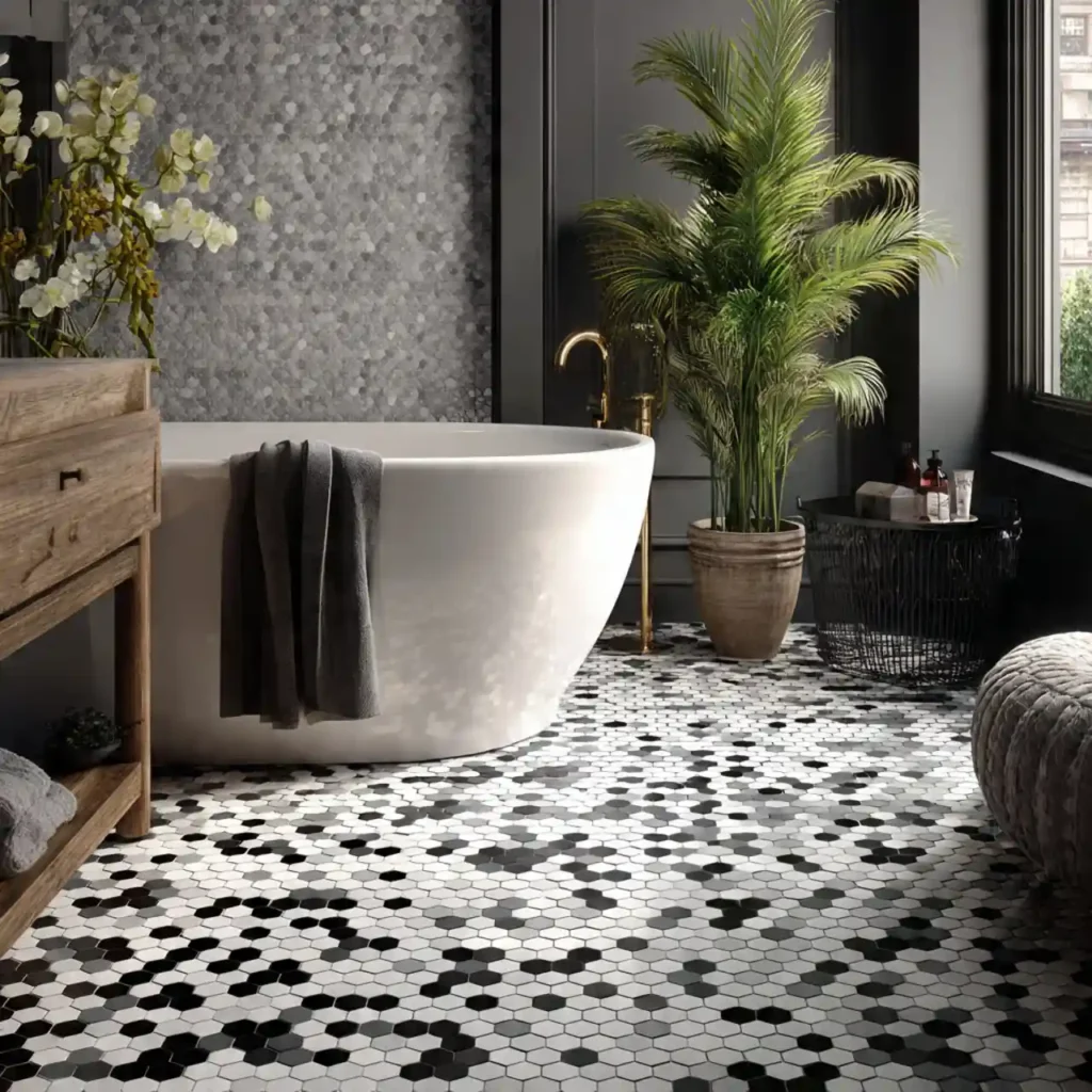 20-Black and White Bathroom Idea