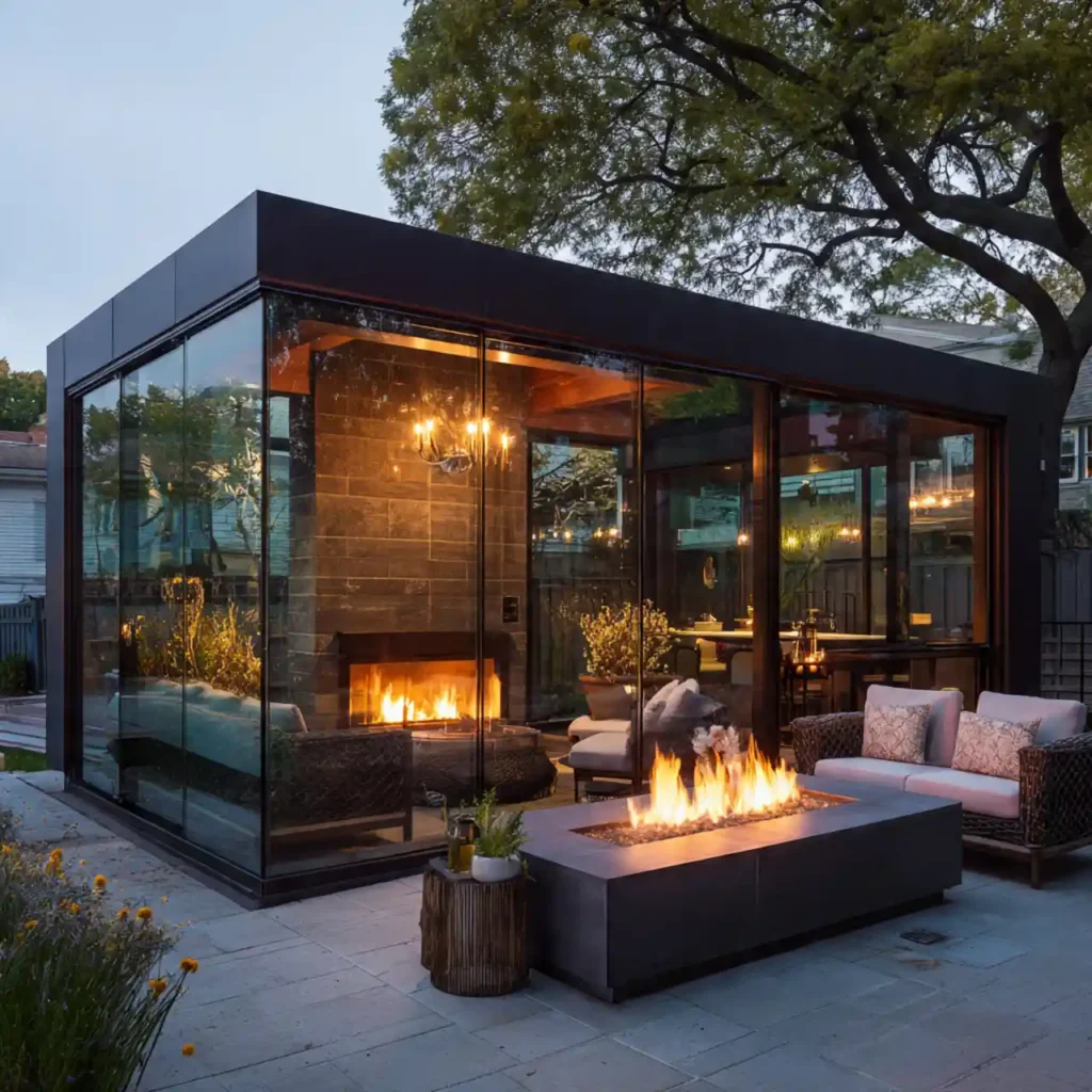 20-Outdoor Fireplace Idea