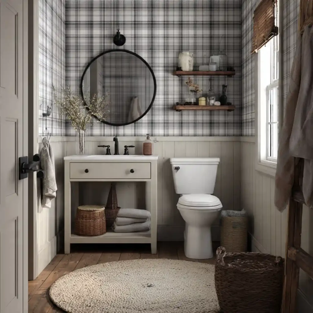 21-Farmhouse Bathroom Idea