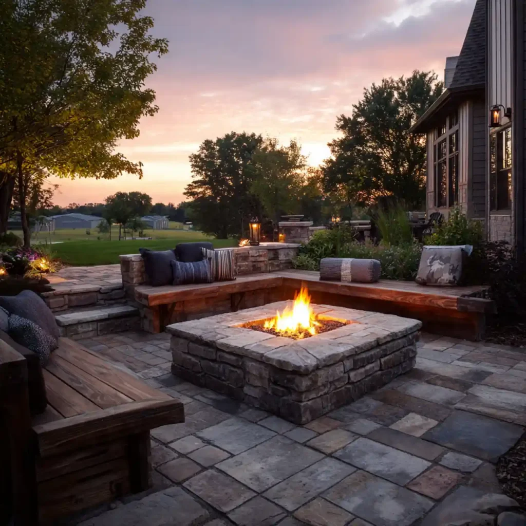 21-Outdoor Fire Pit Area Idea