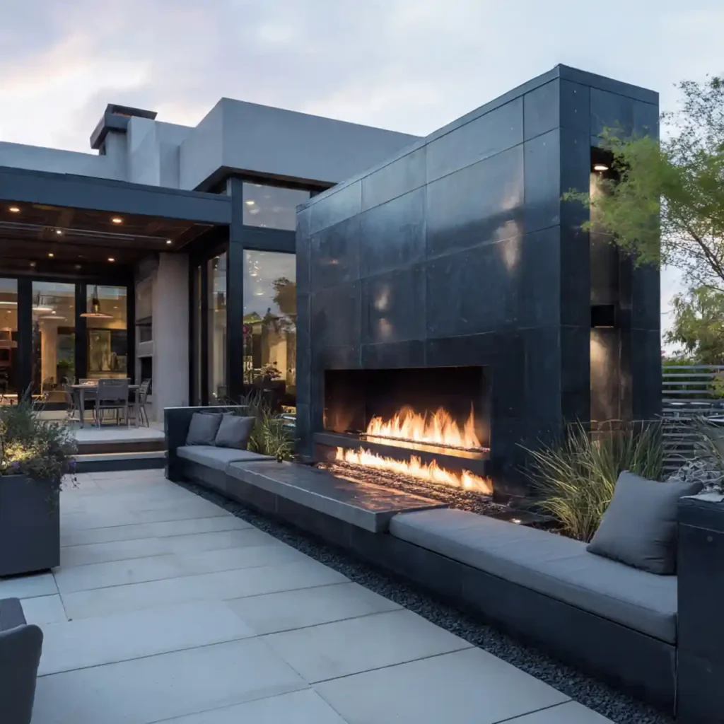 21-Outdoor Fireplace Idea