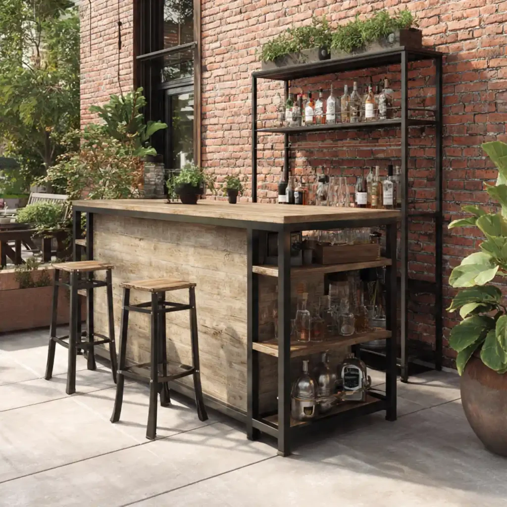 21-Outdoor Patio Bar Idea
