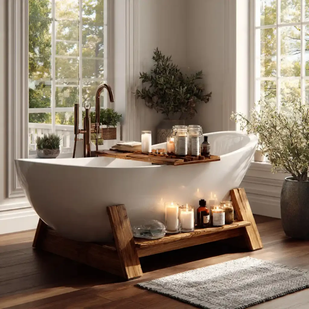22-Bathtub Decor Idea