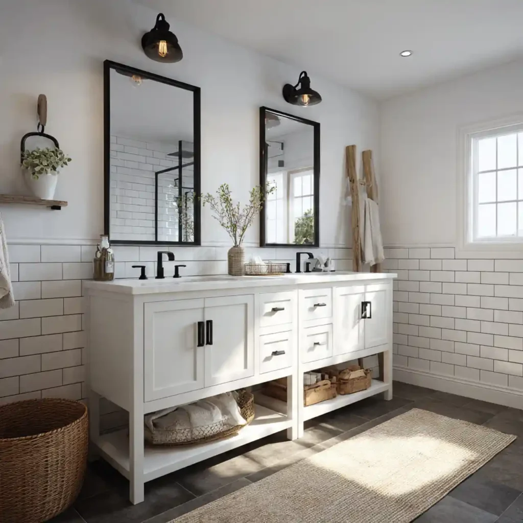 22-Black and White Bathroom Idea