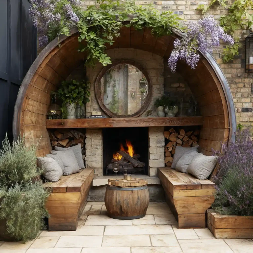 22-Outdoor Fireplace Idea