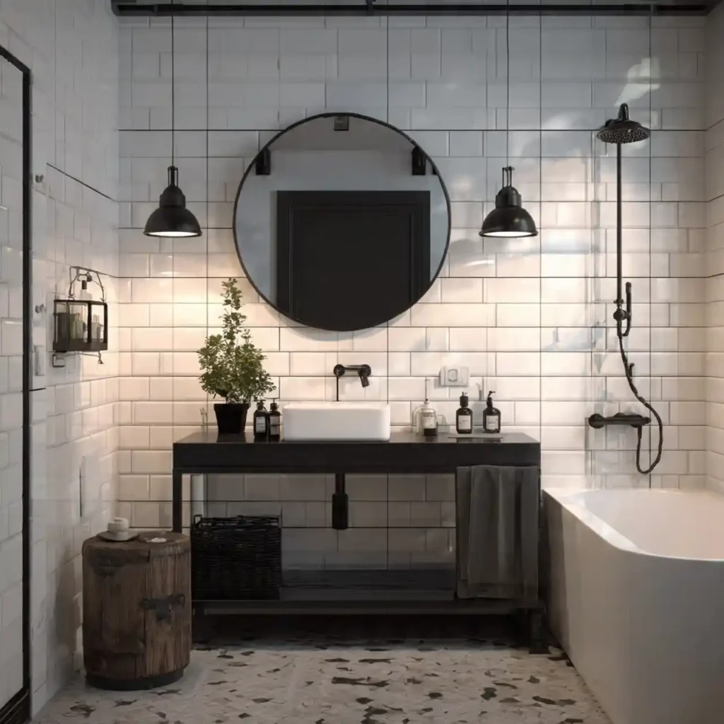 23-Black and White Bathroom Idea