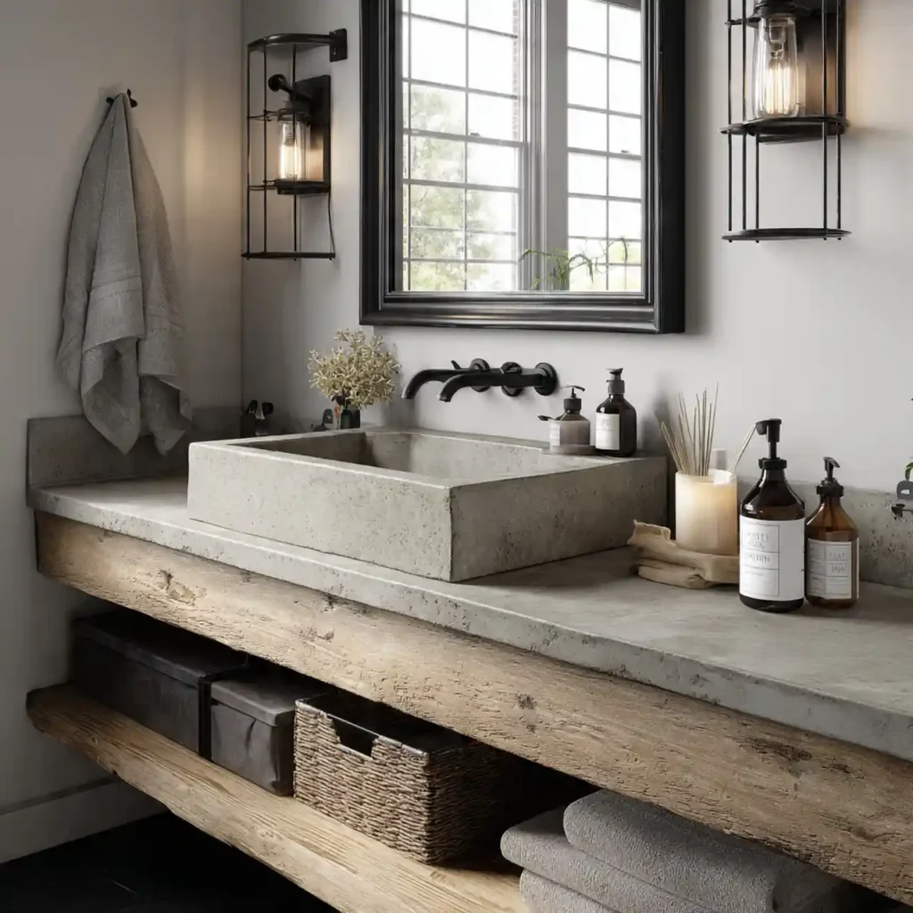 23-Farmhouse Bathroom Idea