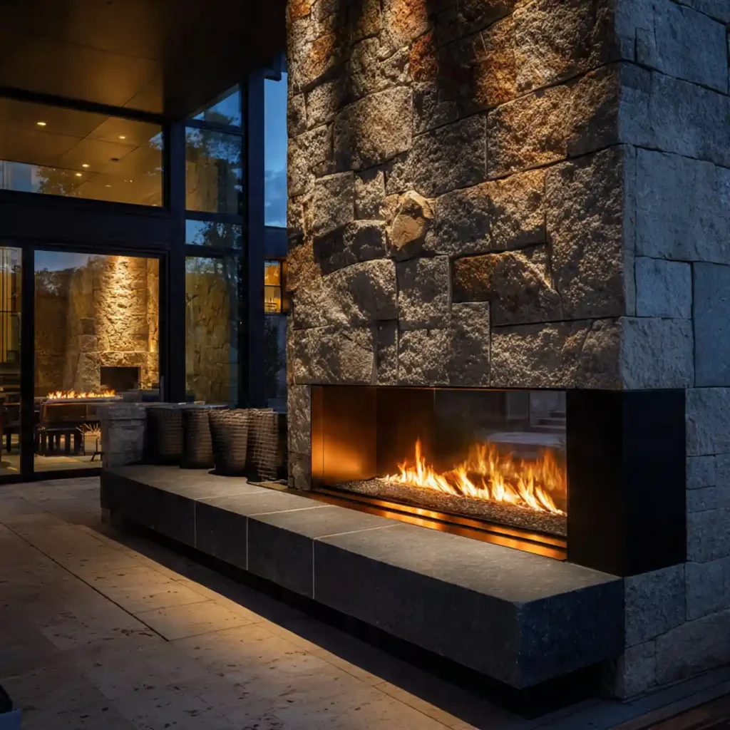 23-Outdoor Fireplace Idea