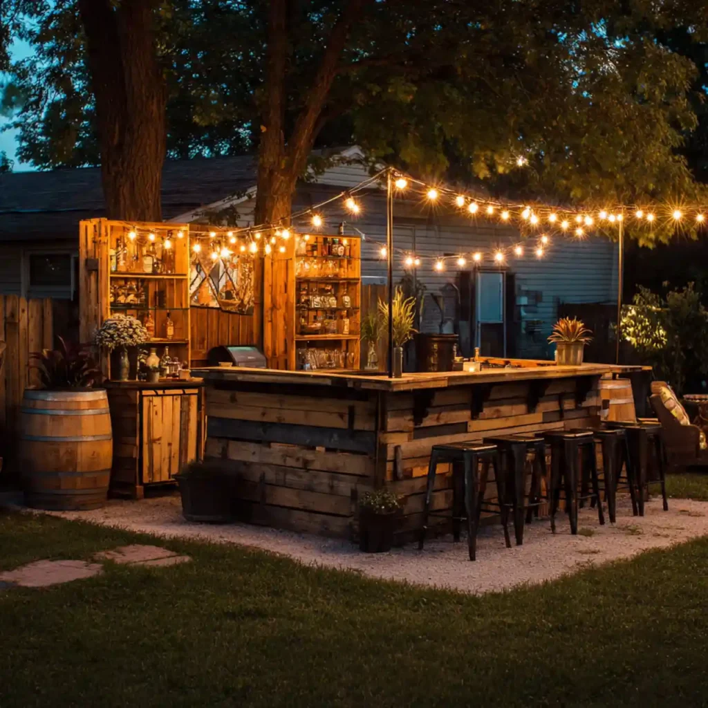 23-Outdoor Patio Bar Idea