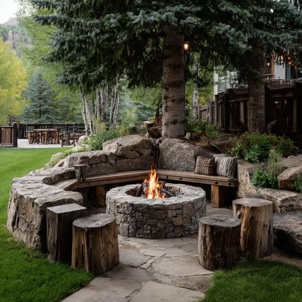 24-Outdoor Fire Pit Area Idea