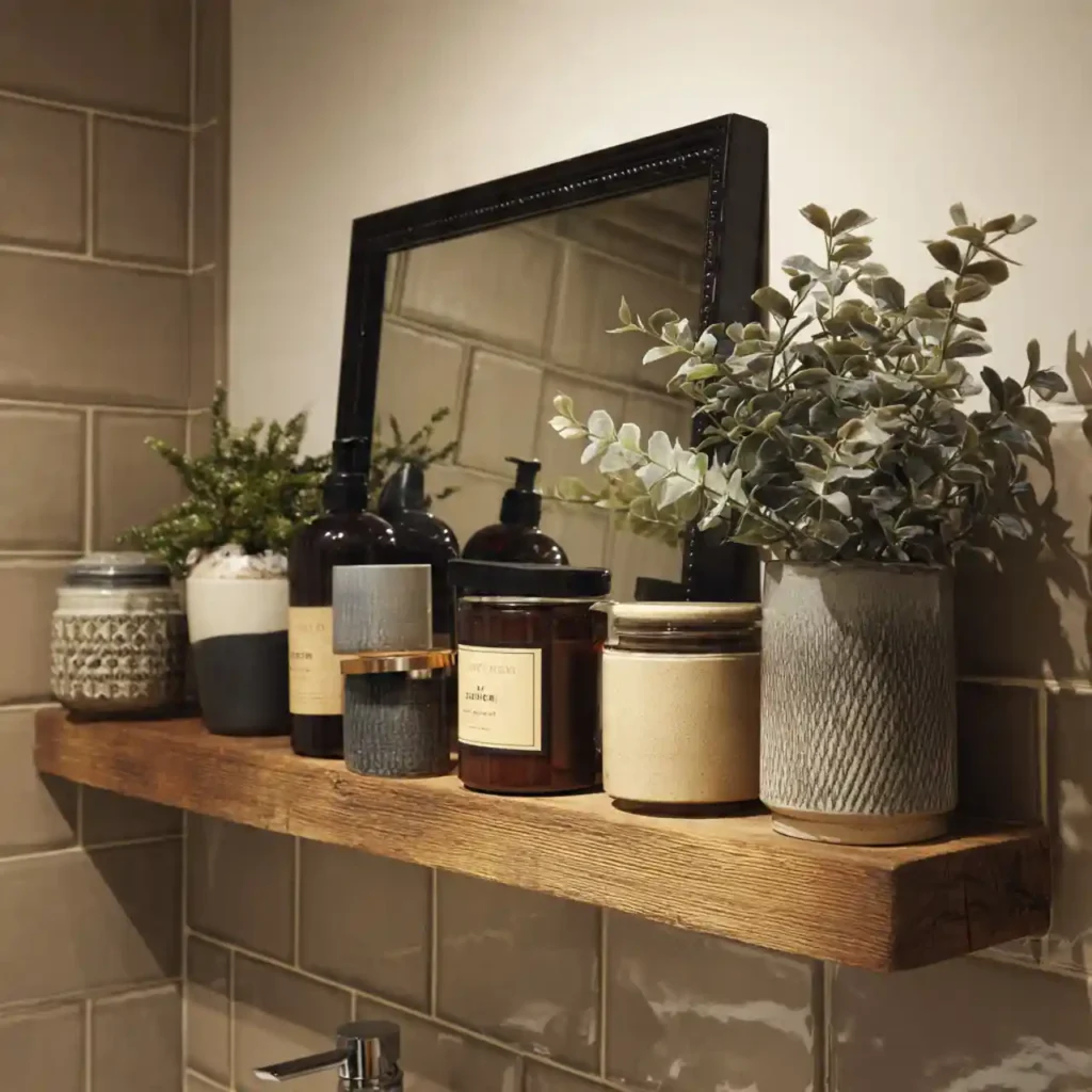 25-Bathroom Shelf Decor Idea