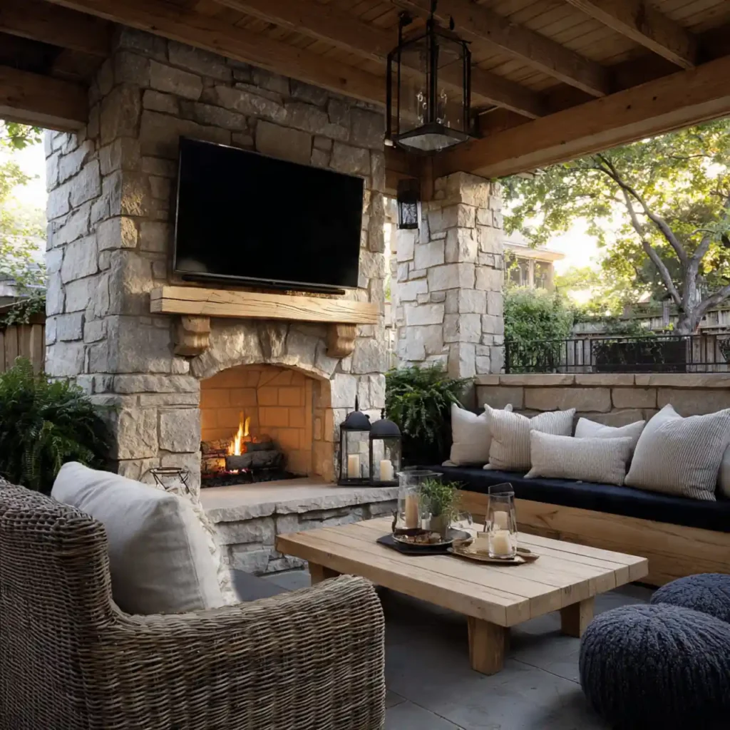 25-Outdoor Fireplace Idea