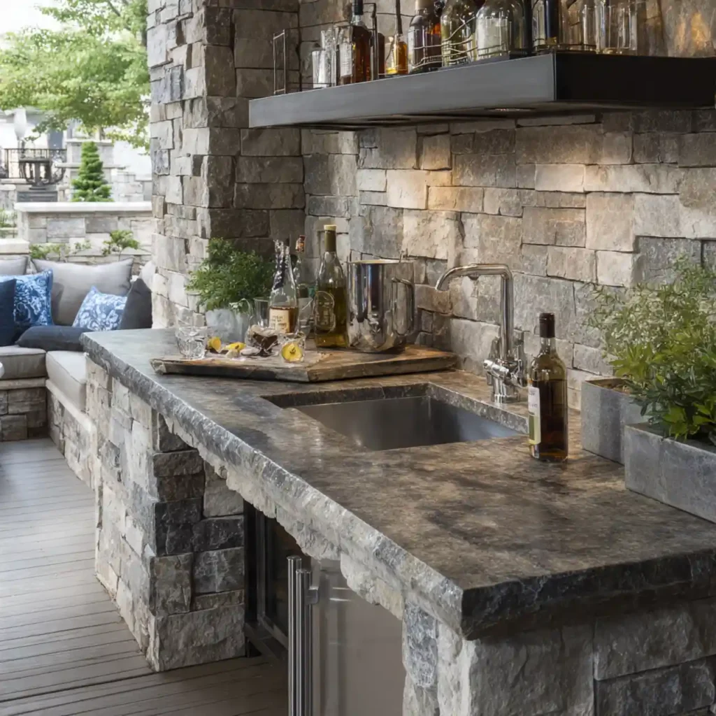 25-Outdoor Patio Bar Idea