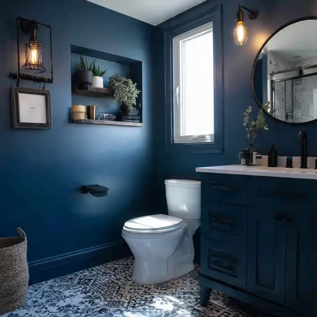 26-Blue Bathroom Idea