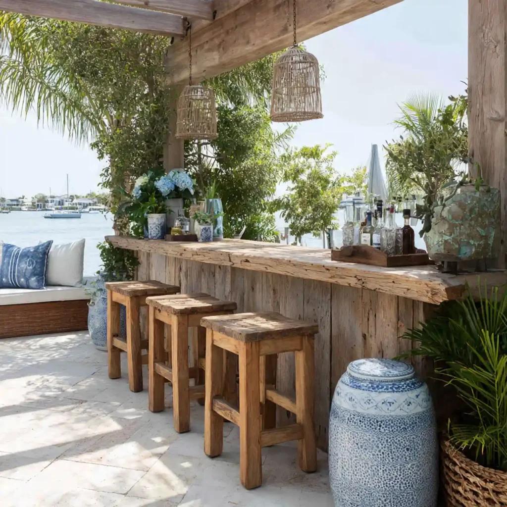 26-Outdoor Patio Bar Idea