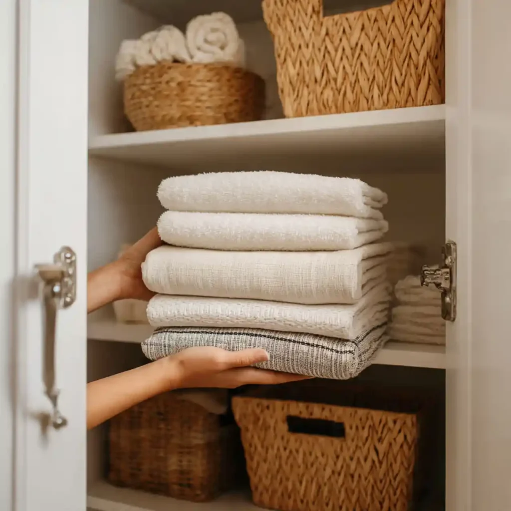 27-Bathroom Linen Closet Organization Idea