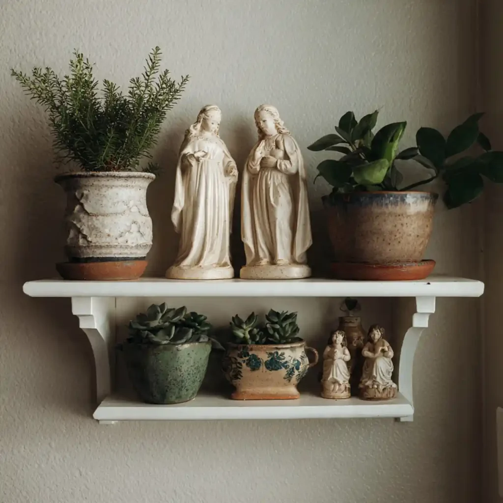 27-Bathroom Shelf Decor Idea