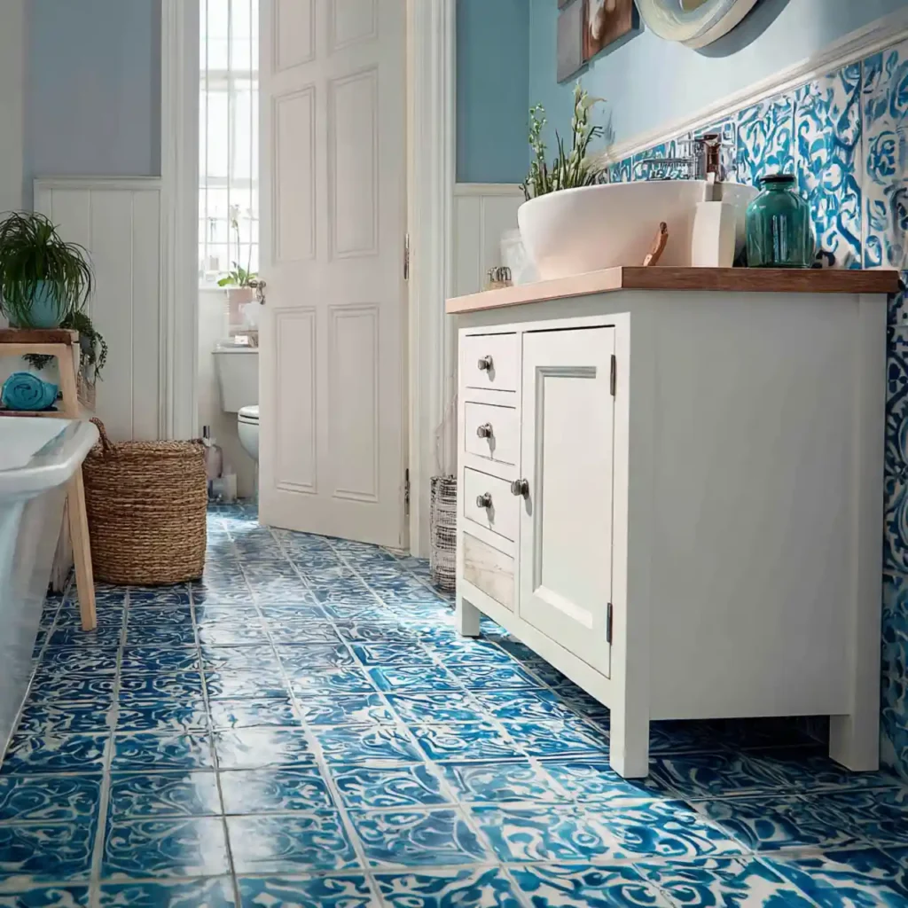27-Blue Bathroom Idea