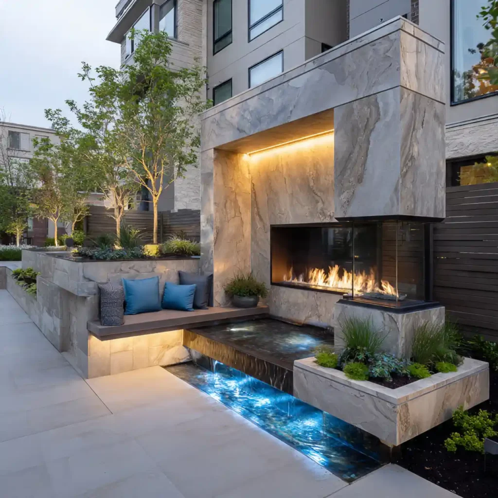 27-Outdoor Fireplace Idea