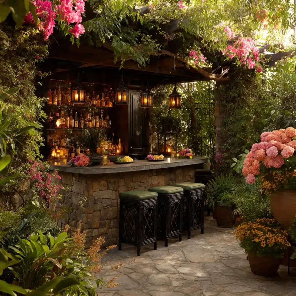 27-Outdoor Patio Bar Idea