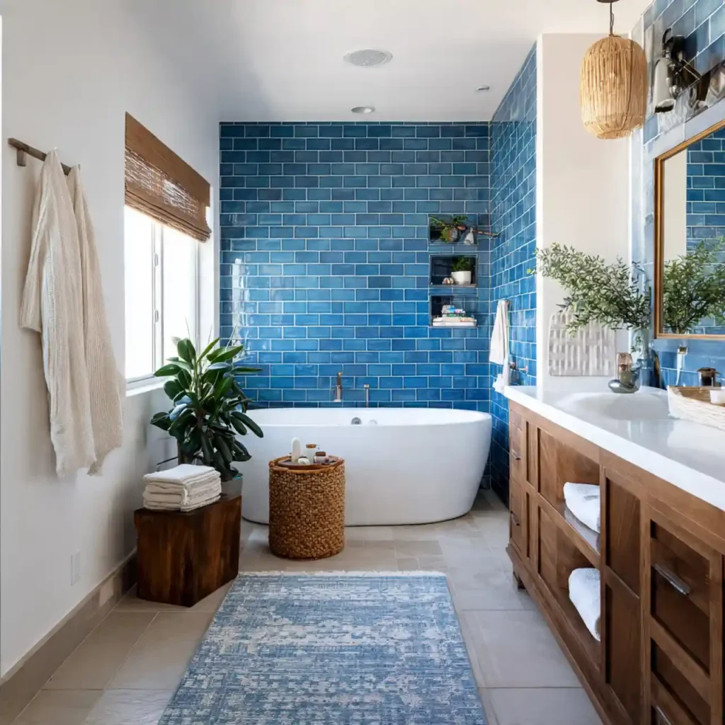 28-Blue Bathroom Idea