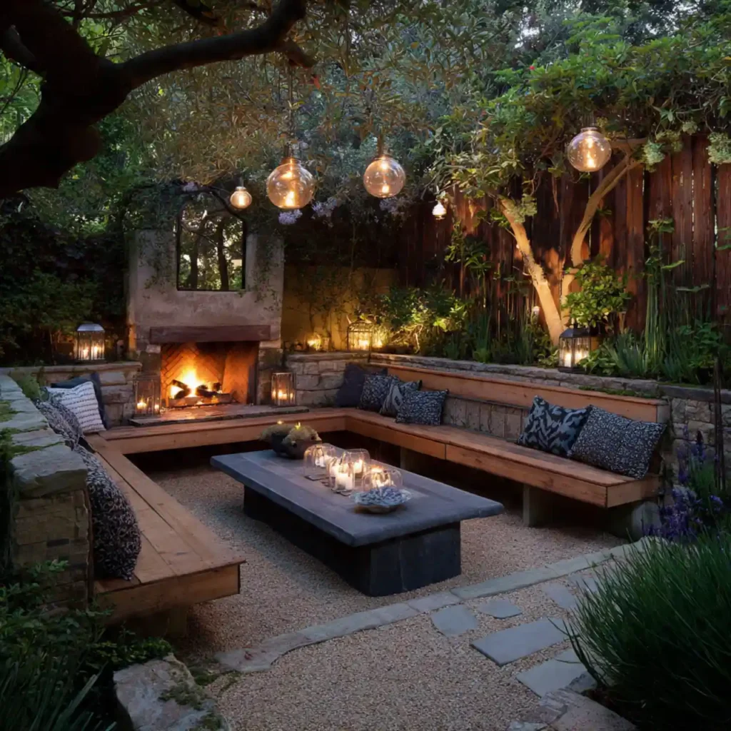 28-Outdoor Fireplace Idea