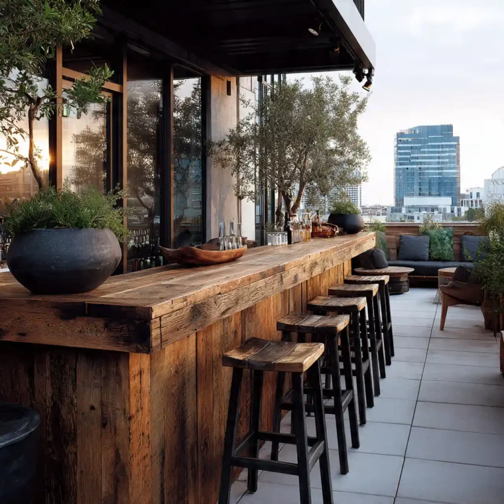 28-Outdoor Patio Bar Idea