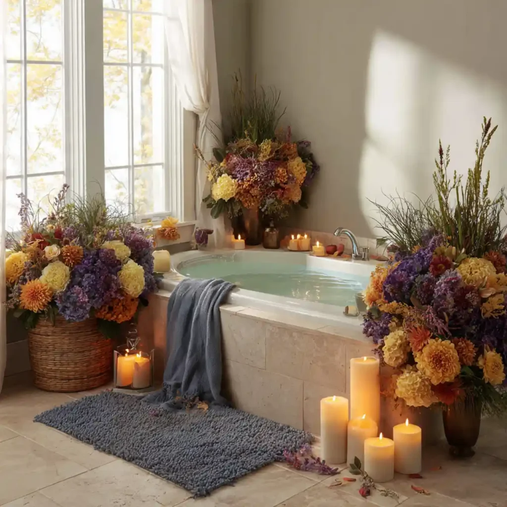 29-Bathtub Decor Idea