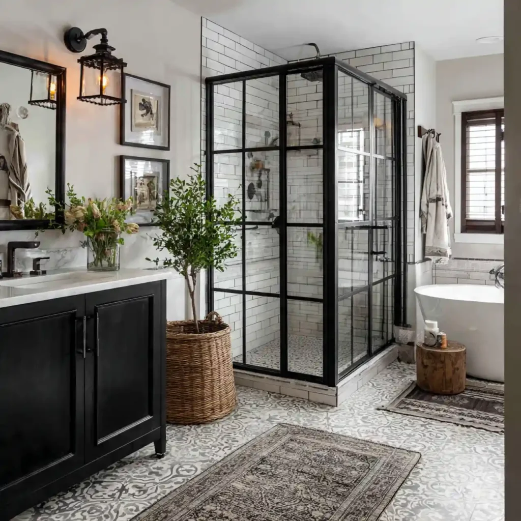 29-Farmhouse Bathroom Idea