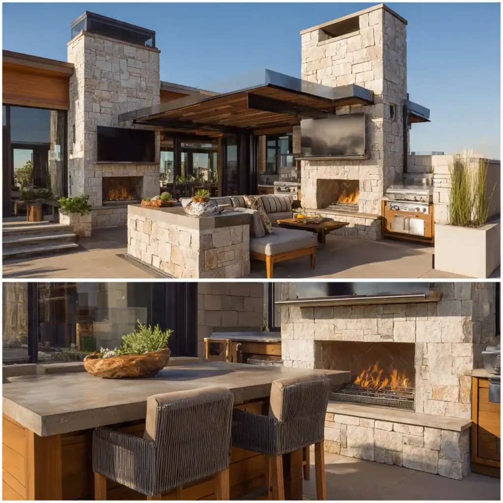 29-Outdoor Fireplace Idea