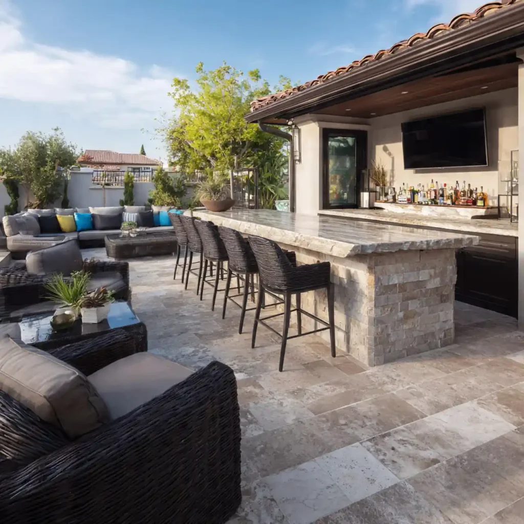 29-Outdoor Patio Bar Idea