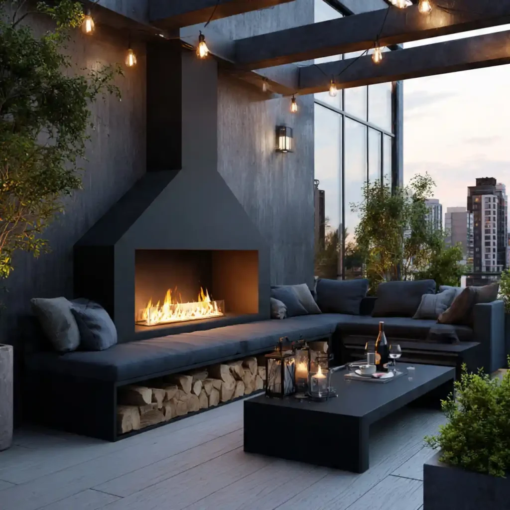 3-Outdoor Fireplace Idea