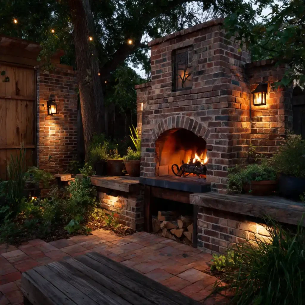 30-Outdoor Fireplace Idea
