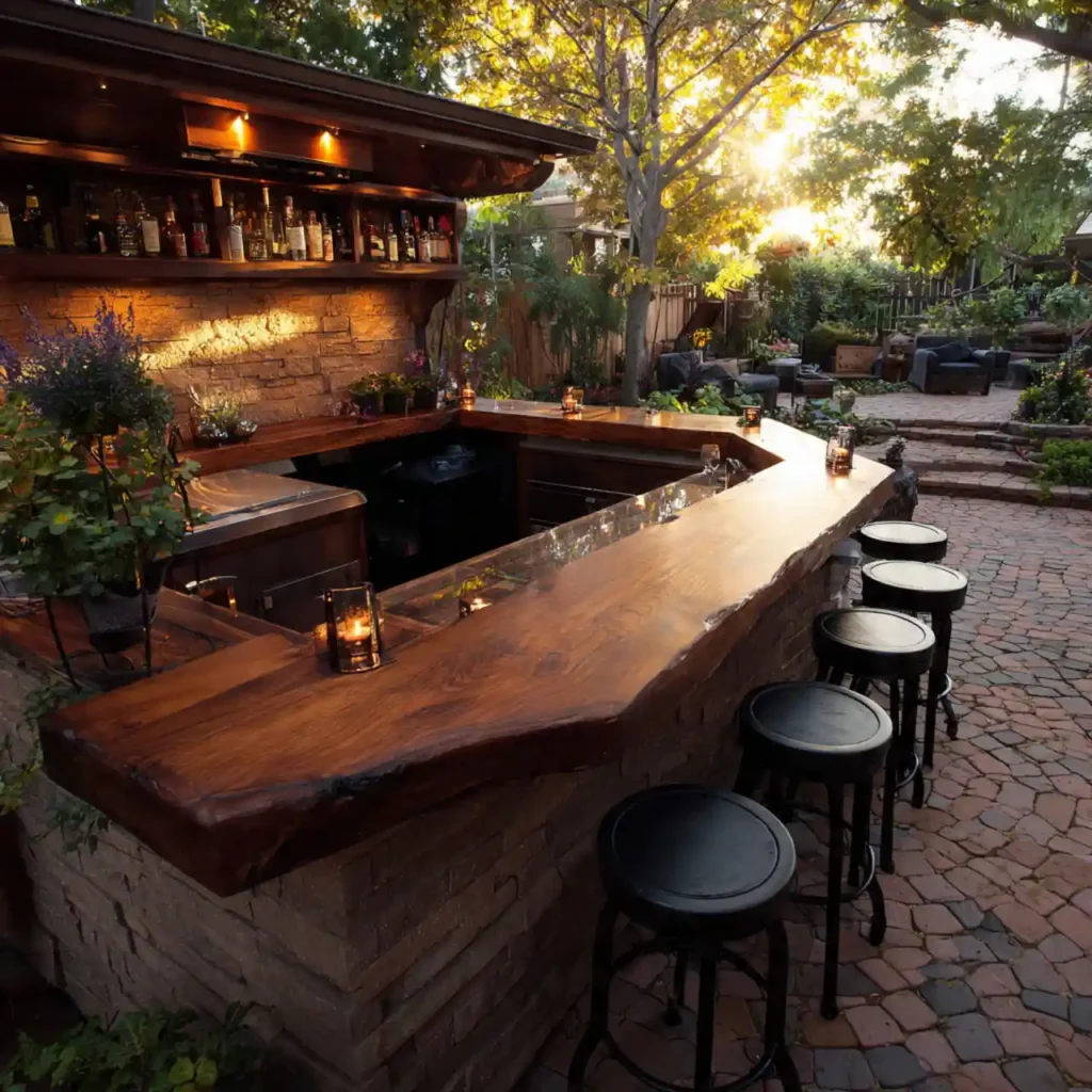 30-Outdoor Patio Bar Idea