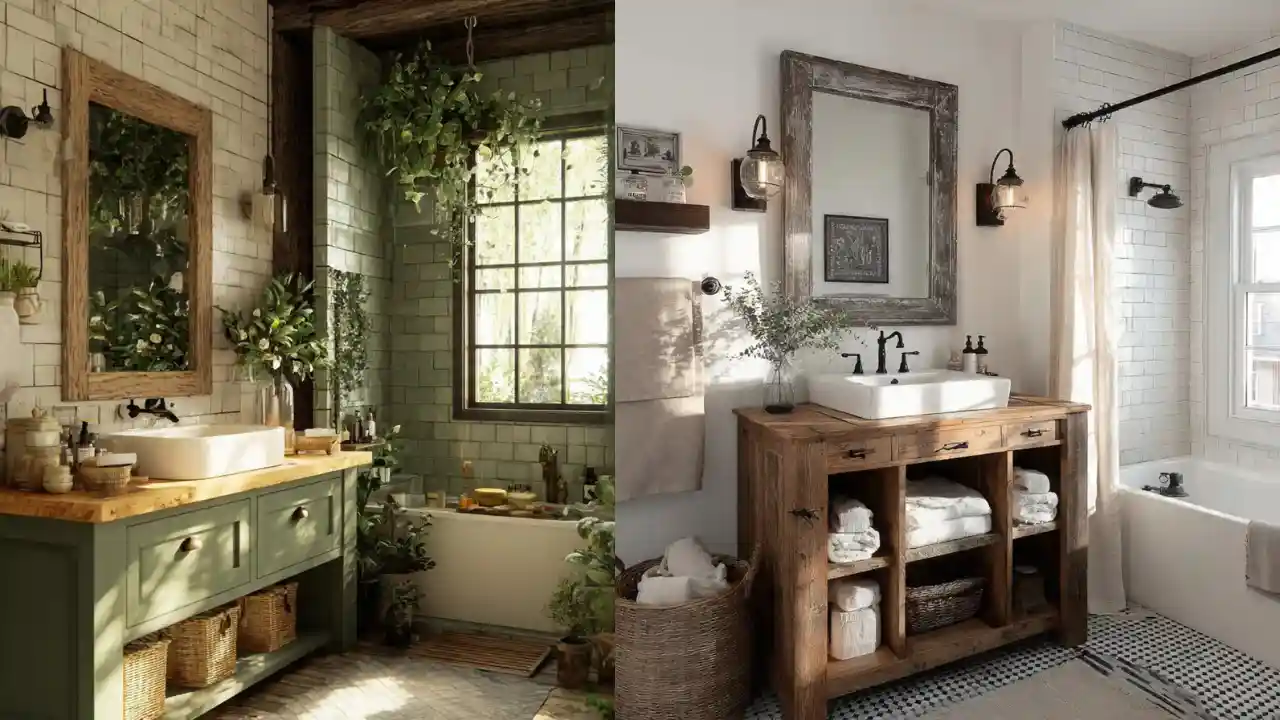 31 Best Farmhouse Bathroom Ideas – Rustic & Modern Designs