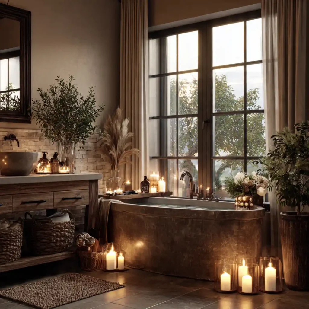 31-Farmhouse Bathroom Idea