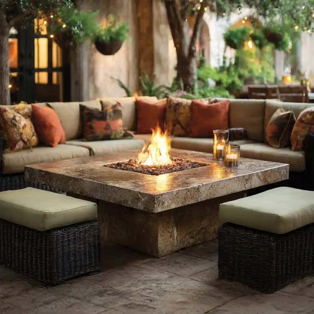 31-Outdoor Fireplace Idea
