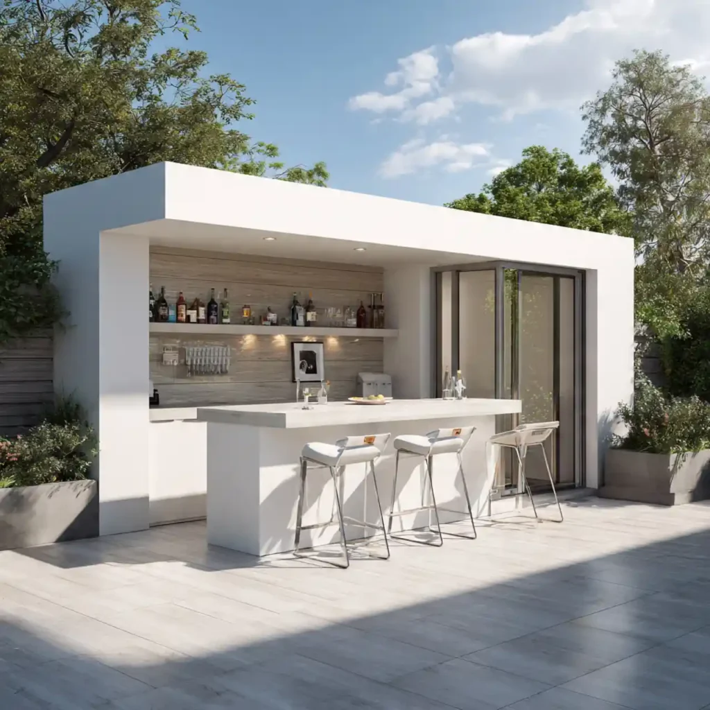 31-Outdoor Patio Bar Idea