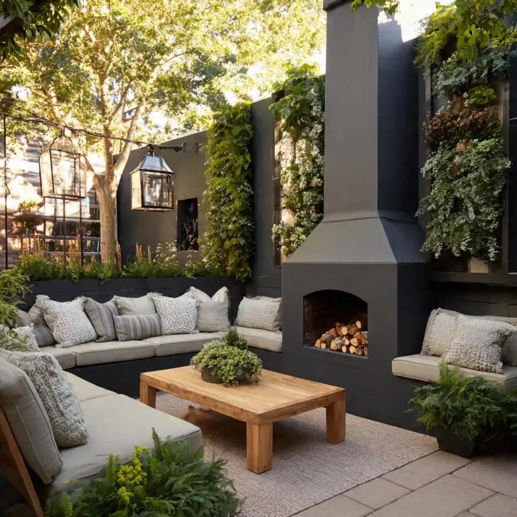 34-Outdoor Fireplace Idea