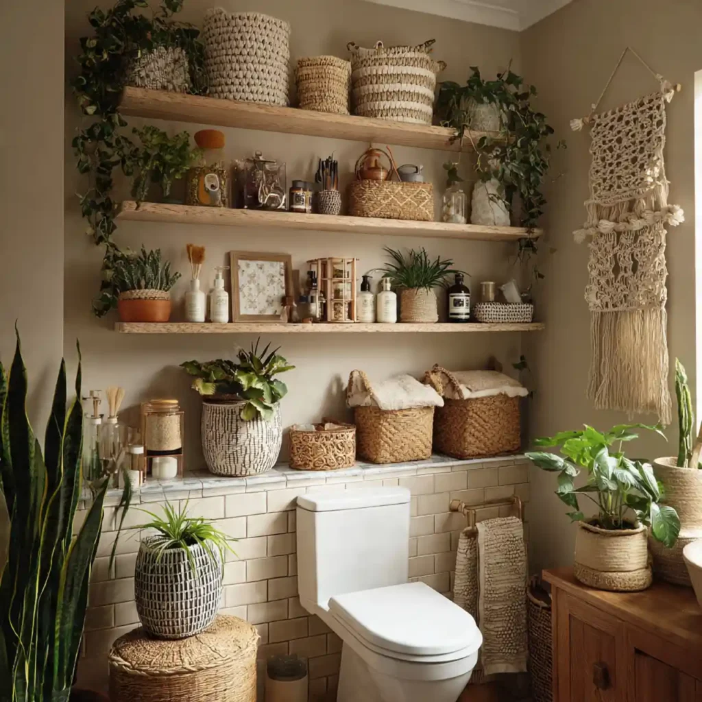 5-Bathroom Shelf Decor Idea