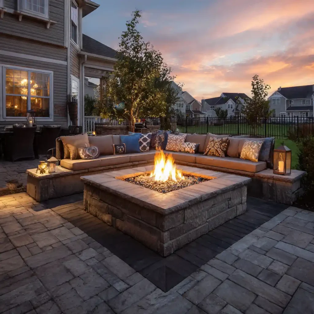 5-Outdoor Fire Pit Area Idea