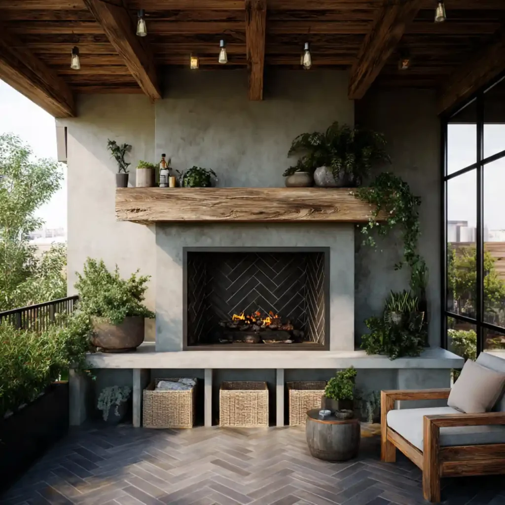 5-Outdoor Fireplace Idea